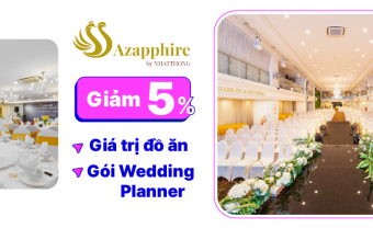 Azapphire Center - Sảnh cưới hoàng gia sức chứa 700 khách - Blog Marry